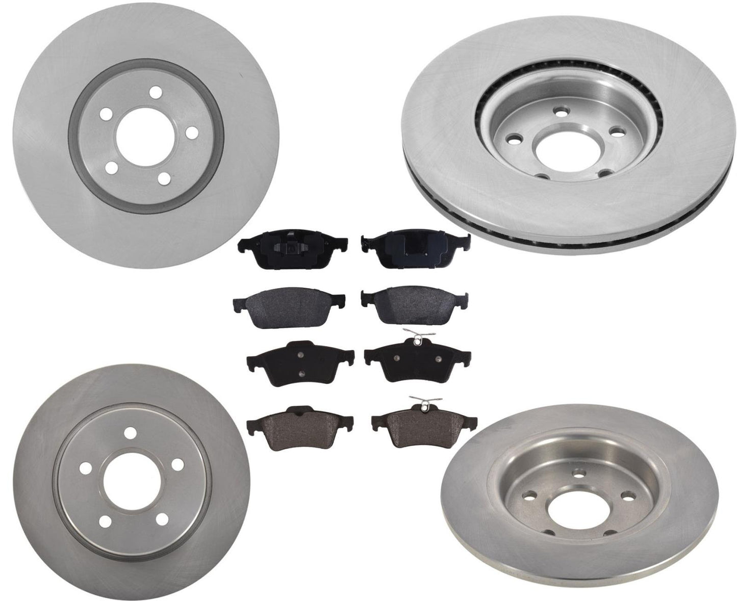 for 2013 2014 Ford Focus ST 2.0L Turbo Front & Rear Disc Brake Rotors & Pads
