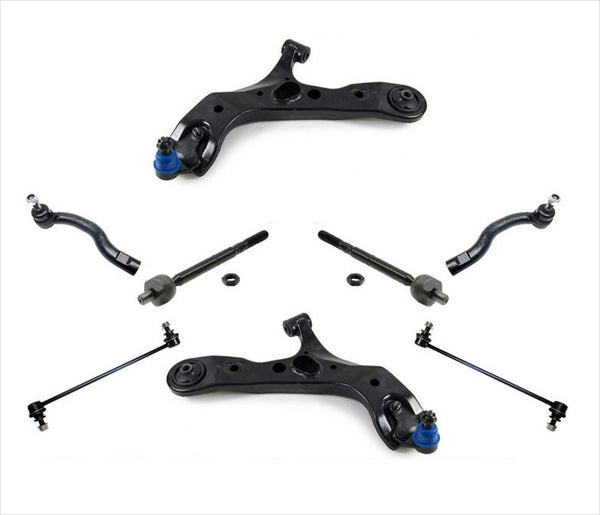 Se adapta a 06-10 Rav4 4 Cyl Frt brazos de control rótulas varillas de amarre barra estabilizadora 8 piezas