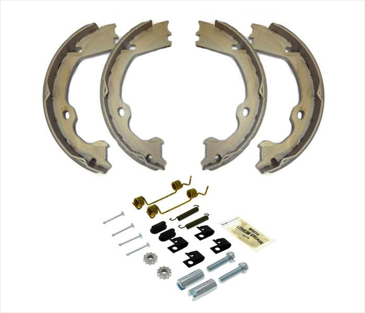 Parking Emergency Brake Shoe Set W Springs for 2012-2020 F-150 W/ Manual Parking