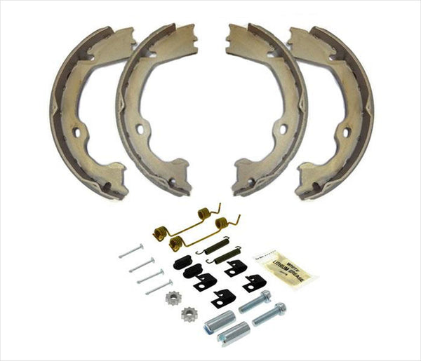Juego de zapatas de freno de emergencia de estacionamiento con resortes para 12-18 F-150 con estacionamiento manual