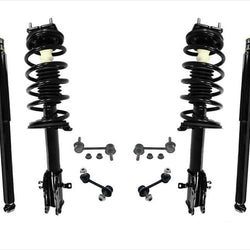 Conjunto de puntal de resorte delantero, amortiguadores traseros, enlaces delanteros y traseros para Mazda CX-9 07-15