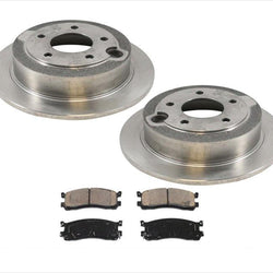 Rotores de disco de freno trasero Millenia 1995-2002 y pastillas de cerámica