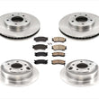 Front & Rear Disc Brake Rotors & Ceramic Brake Pads For Mazda Millenia 1997-2000