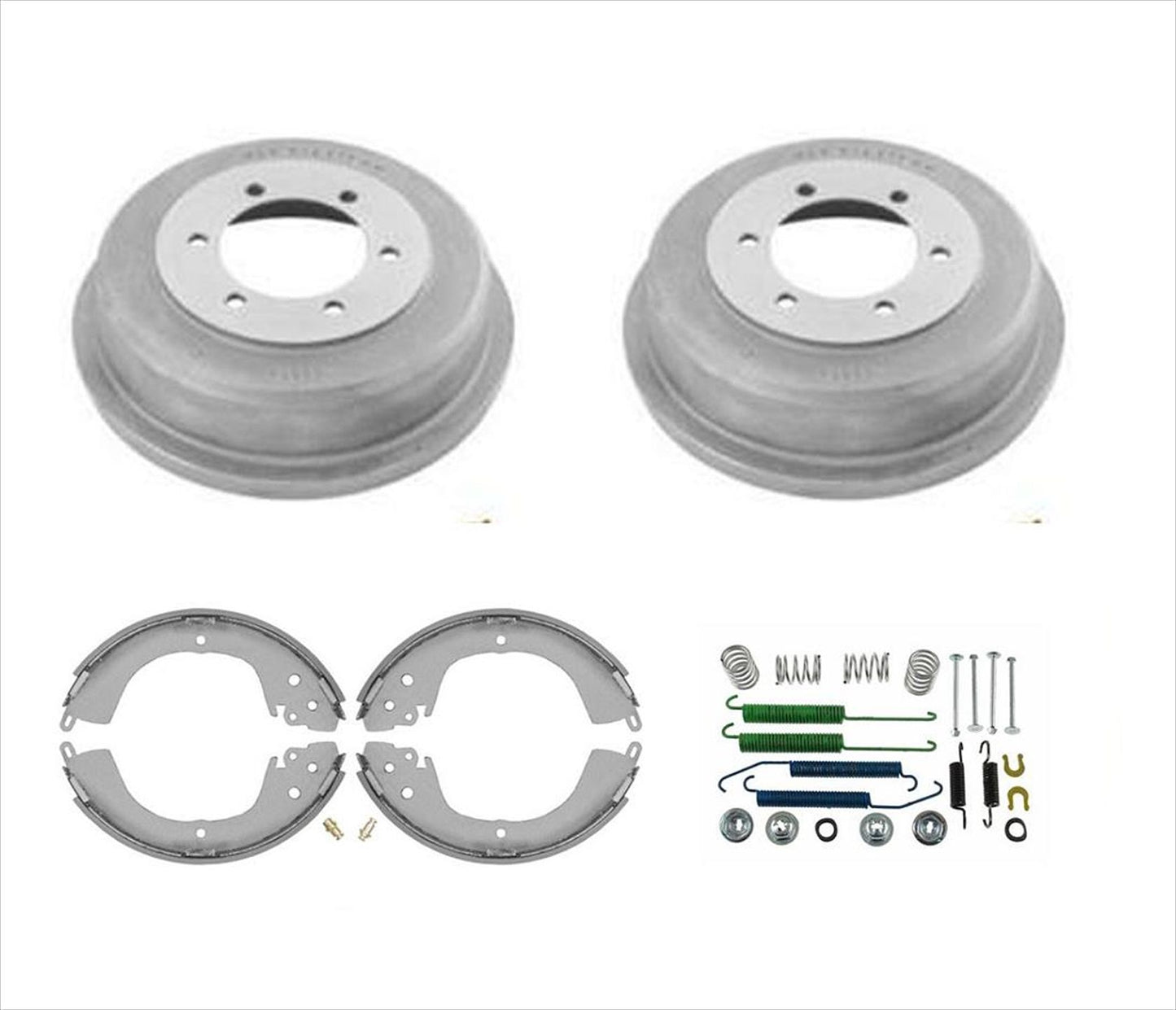 Rear Brake Drums,Shoes & Brake Springs For Mitsubishi Montero Sport 97-04 4pc Kt
