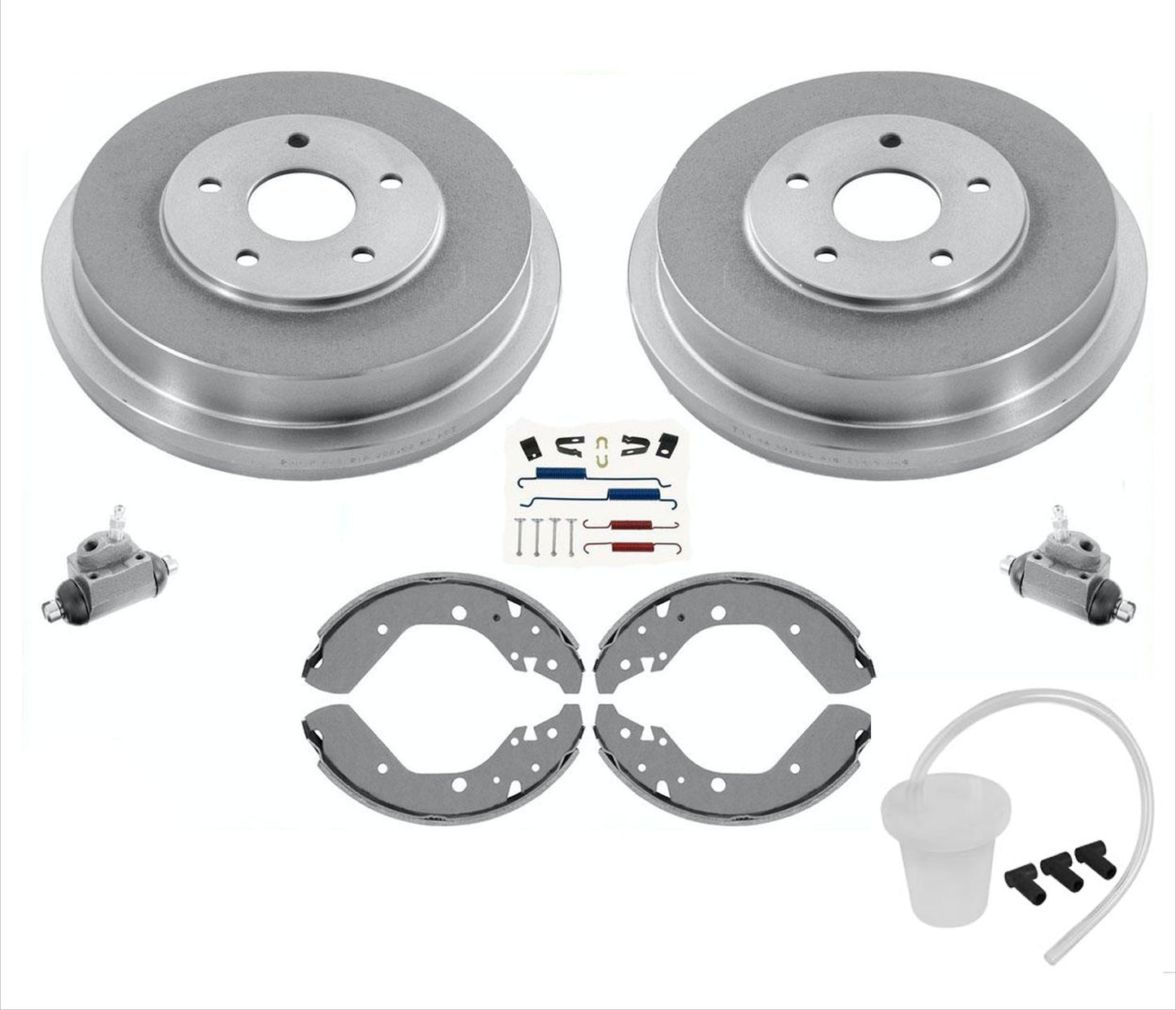 Se adapta a Honda Odyssey 99-01, tambores de freno trasero y zapatos, kit de resorte de cilindro de rueda, 7 piezas