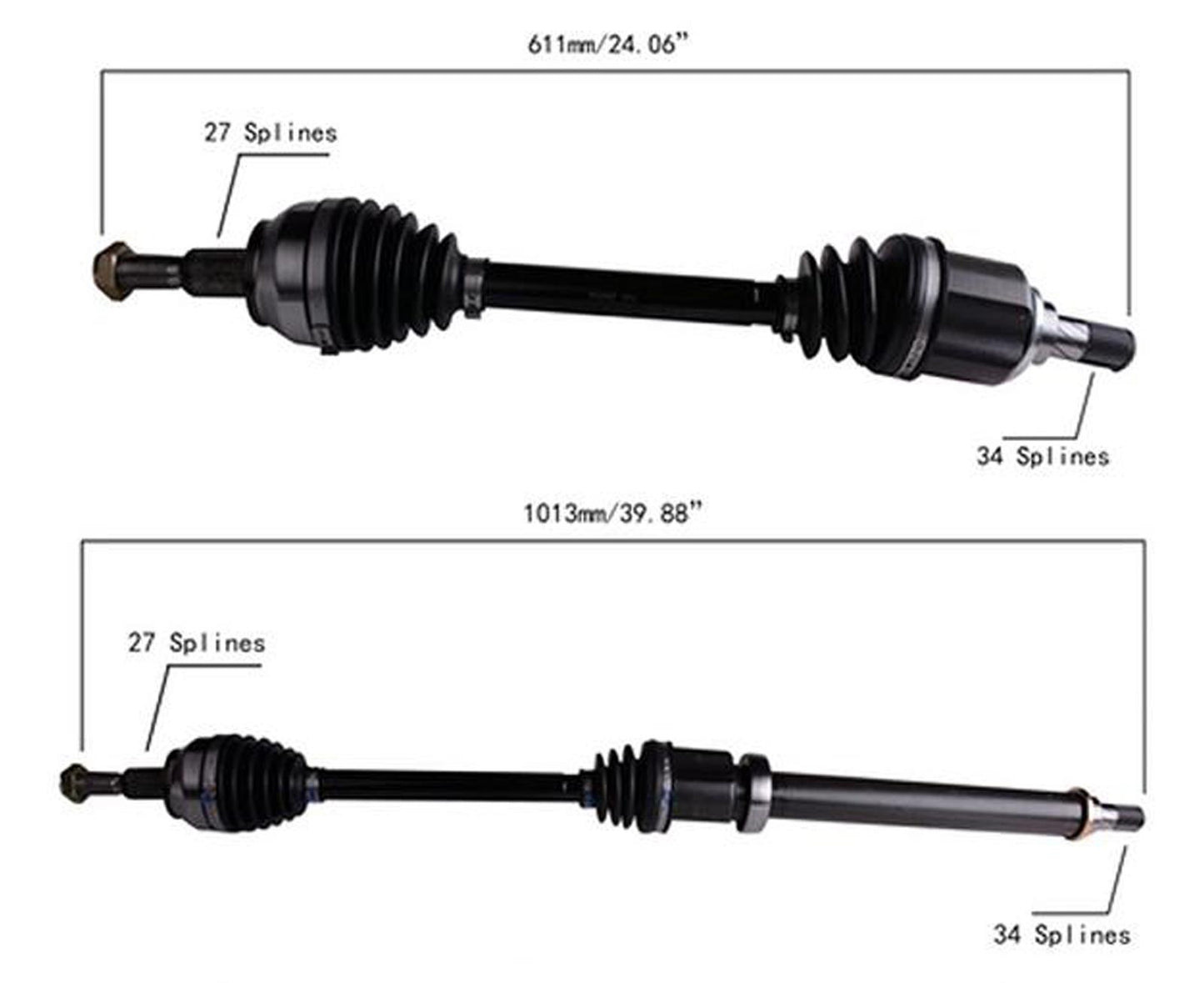 Front CV Axle Shaft Left and Right For 12-17 Ford Focus 2.0L NATURAL ASPIRATED