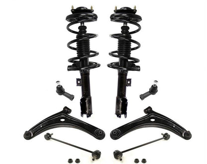 Front Coil Spring Struts & Steering Chassis Kit for Mitsubishi GTS Lancer 08-11