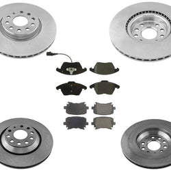 Rotores de freno de disco y pastillas de freno de cerámica para tracción delantera 09-17 VW CC 3.6L