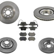 345MM Disc Brake Rotors & Frt Ceramic Brake Pads Fits 2009-2010 Passat CC 3.6L