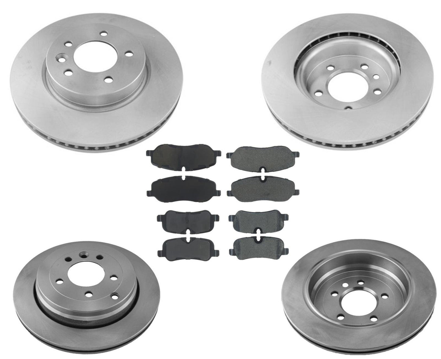 Disc Brake Rotors Ceramic Brake Pads Fits 2005-2007 Range Rover LR3 4.0 Eng Only
