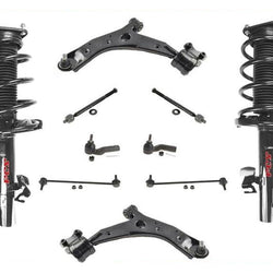 For 2004-2009 Mazda 3 Non Turbo Coil Spring Struts Control Arms Tie Rods & Links