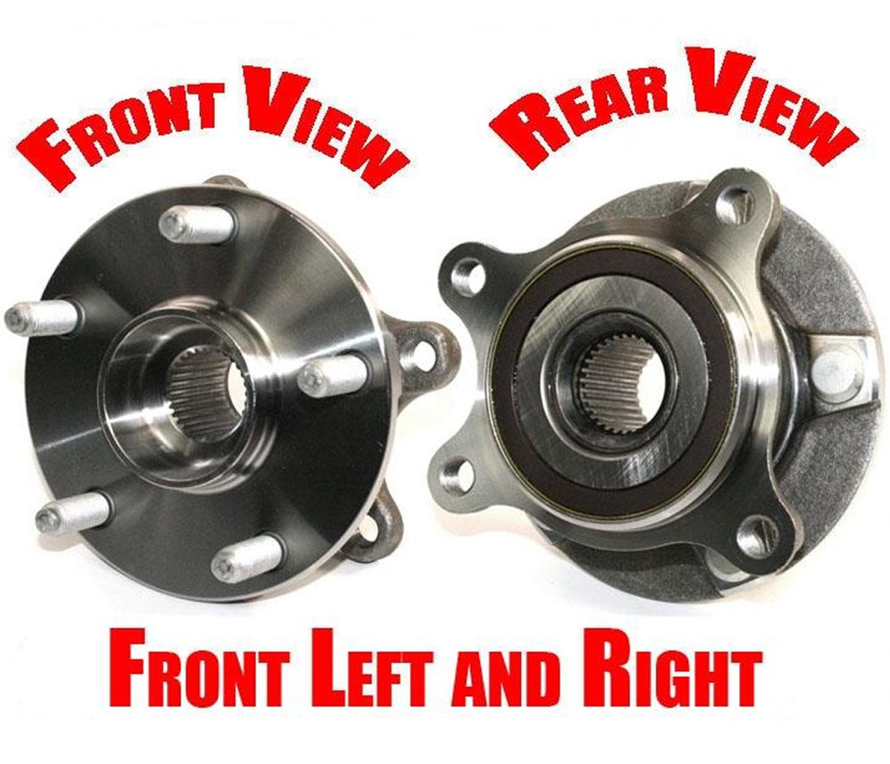 (2) Front Hub Wheel Bearings 100% New All Wheel Drive For Lexus IS250 2006-2015