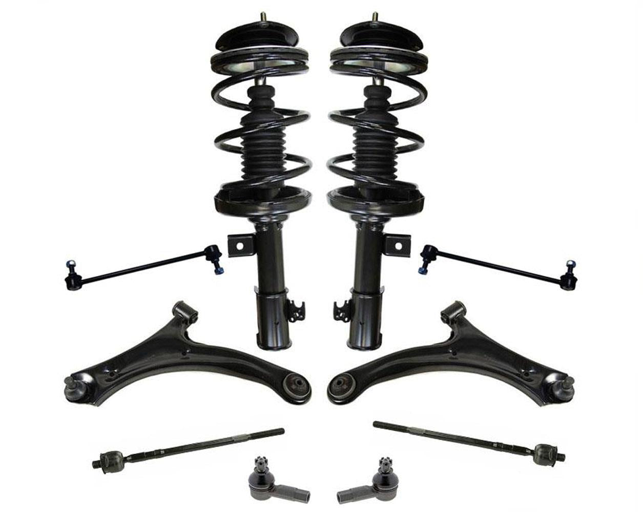 Front Struts & Steering Chassis 10Pc Chassis Kit for Suzuki Aerio 2004-2007