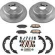 Rear Disc Brake Rotors & Rear Ceramic Pads for Jeep Liberty 5pc 08-12