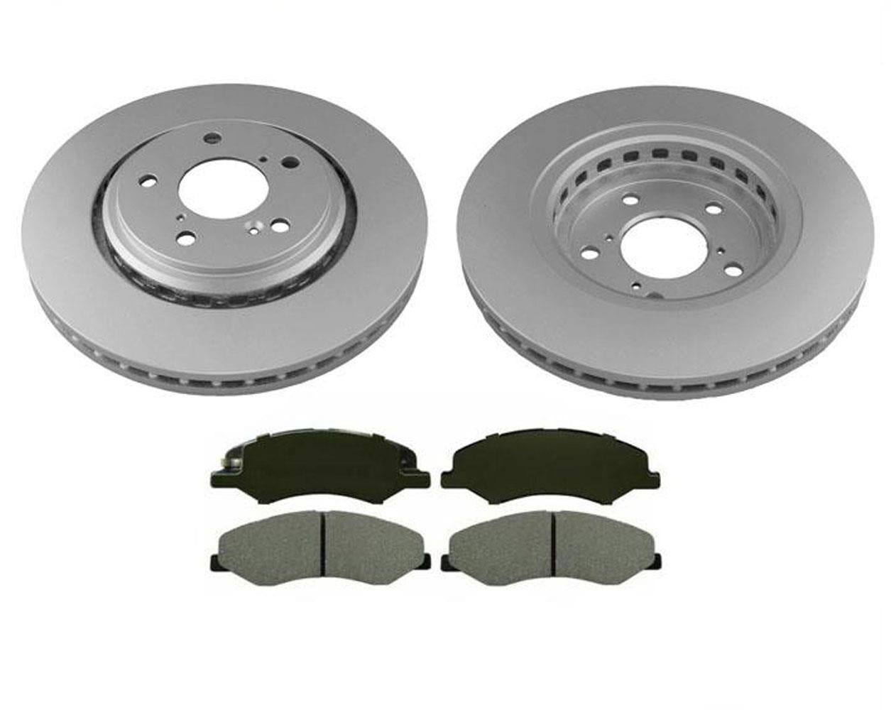 Front Brake Rotors Brake Pads Fits for Honda Odyssey Van 3pc Kit 18-20