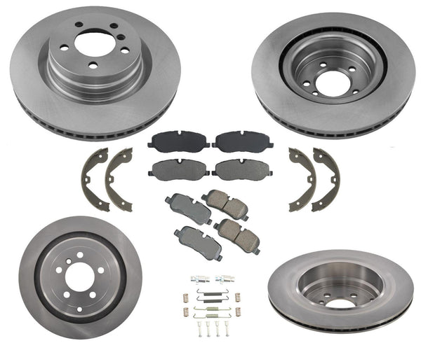 Frt & Rr Disc Brake Rotors Pads Fits 06-09 Ranger Rover Land Rover 4.4L 8pc Kit