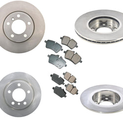 Pastillas de freno de rotores delanteros traseros para Mini Cooper Countryman 11-16 de aspiración natural