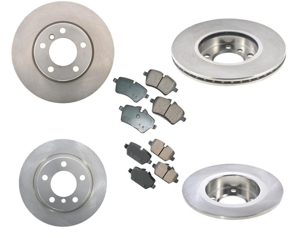 Pastillas de freno de rotores delanteros traseros para Mini Cooper Countryman 11-16 de aspiración natural