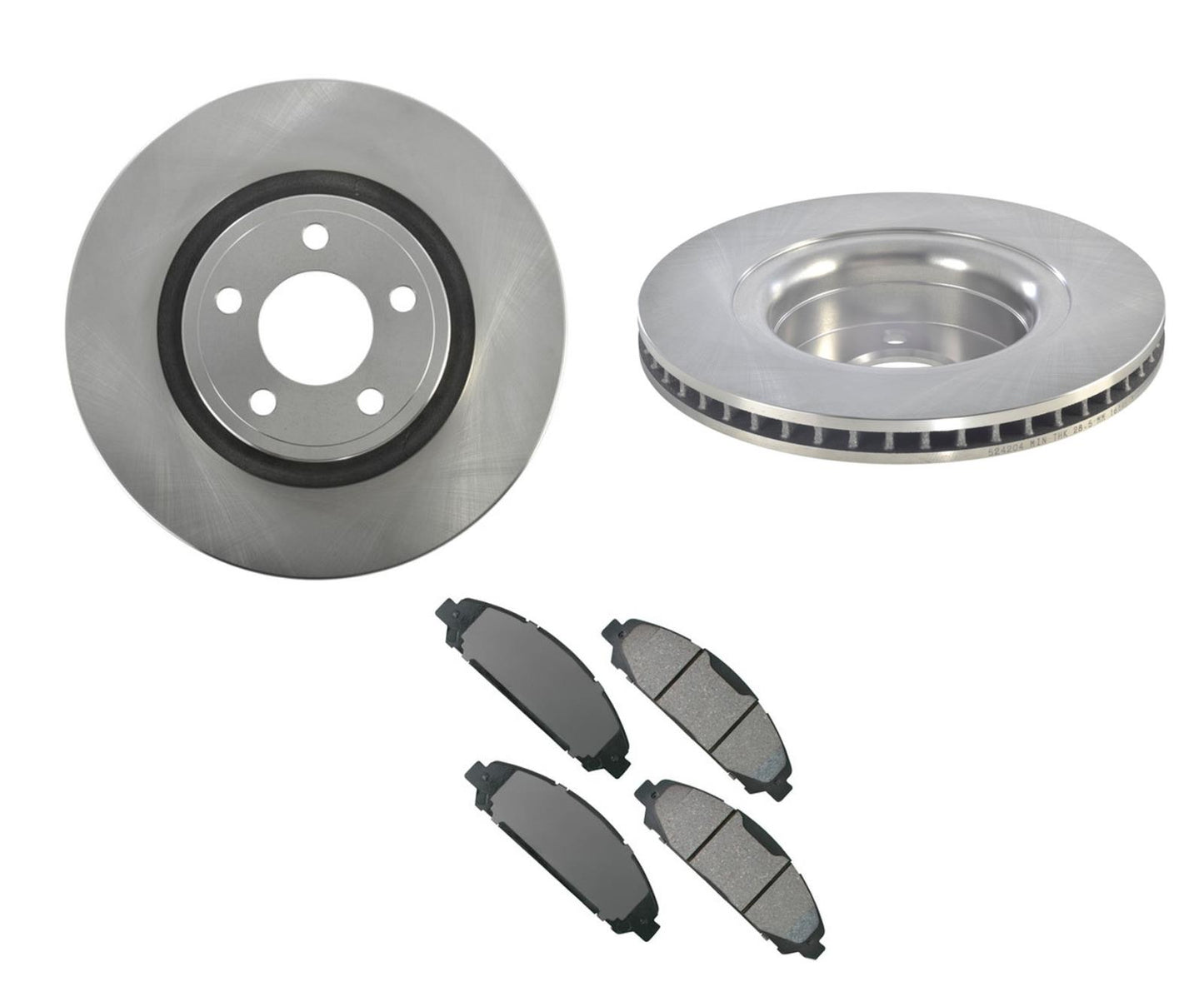 Front 320MM Disc Brake Rotors Ceramic Pads Fits 2015-2020 Ford Mustang