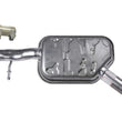 Middle Muffler Assembly Fits Fo Volkswagen Tiguanr 09-2015 2.0L All Wheel Drive