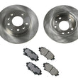 Fits Mazda 3 Made in Japan Vin J W/Manual Park Rear Disc Brake Rotors Pads 14-18