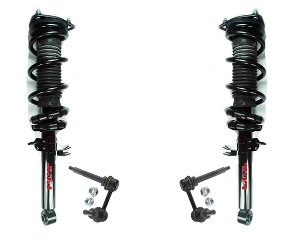 Front Spring Struts for Infiniti G37 09-13 4 Door Sedan Rear Wheel Drive 4pc kit