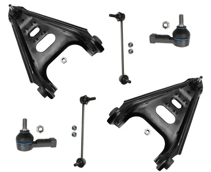 For 2008 2010 2012 2013 Smart ForTwo (2) Control Arms Tie Rods Ball Joints Links
