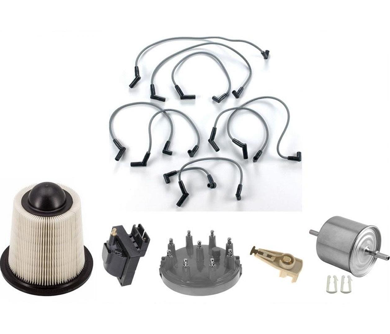 Air Gas Filter Spark Plug Ing. Wires Cap Coil for 94-95 Ford Mustang GT 5.0L
