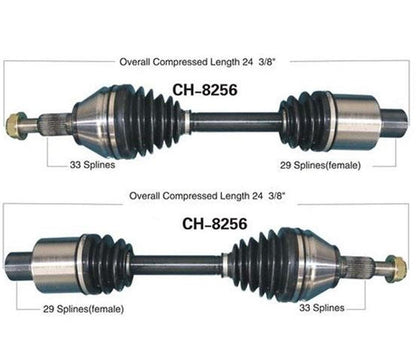 2 Front Complete CV Axle Shafts for Dodge Ram 1500 2012-2018 4x4 4 Wheel Drive