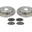 Rear Disc Brake Rotors and Ceramic Brake Pads for Honda CR-V 2017-2019 3PC Kit