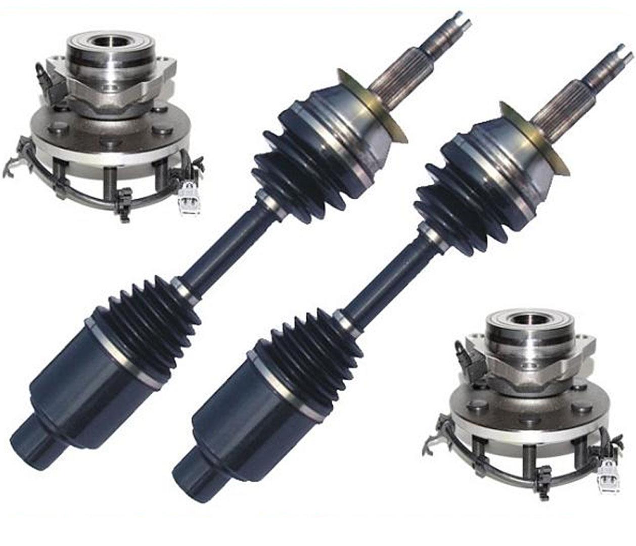Conjunto de cubo de rueda de eje CV delantero 01-04 Dodge Dakota 4 ruedas Drv 4W ABS