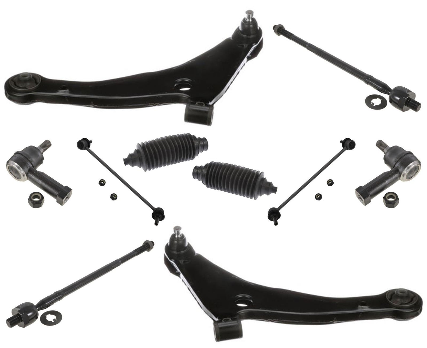 Se adapta a bujes de rótula del brazo de control inferior delantero Mitsubishi Endeavor 04-11, 10 piezas