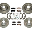 Front & Rear Brake Rotors Brake Pads Parking Shoes For Nissan Altima 13-18 Sedan