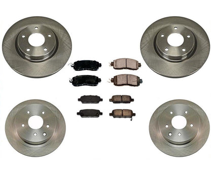 Front & Rear Brake Rotors w Brake Pads For Nissan Altima 2014 2017 2018 2020