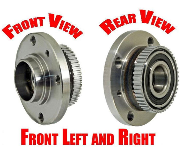 (2) 100% New For 1984-1991 BMW Front Hub Wheel Bearing E30 318 325 318is 325i