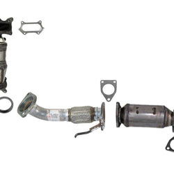 Front & Rear Converter Flex Pipe For Honda Accord 2.4L 08-12 US BUILT
