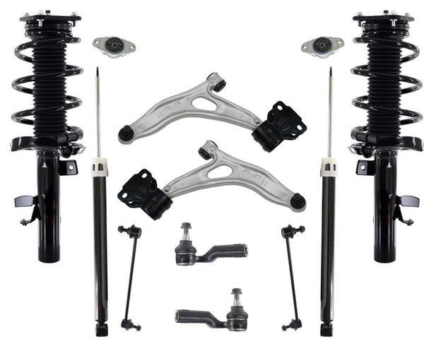 Front Coil Spring Struts Assembly Arms Links Fits 2013-2018 Ford C-Max Hybrid SE