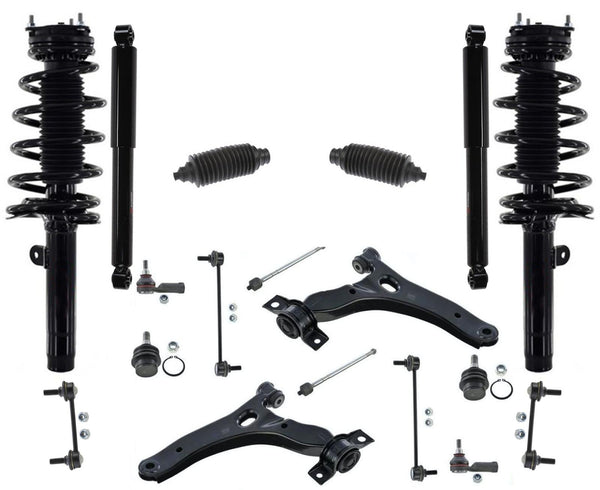 Front Complete Struts Rear Shocks Control Arms Fits 2010-13 Ford Transit Connect