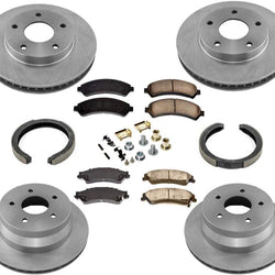 Disc Brake Rotors Ceramic Pads for Chevrolet Blazer 4 Wheel Drive 8pc 98-05