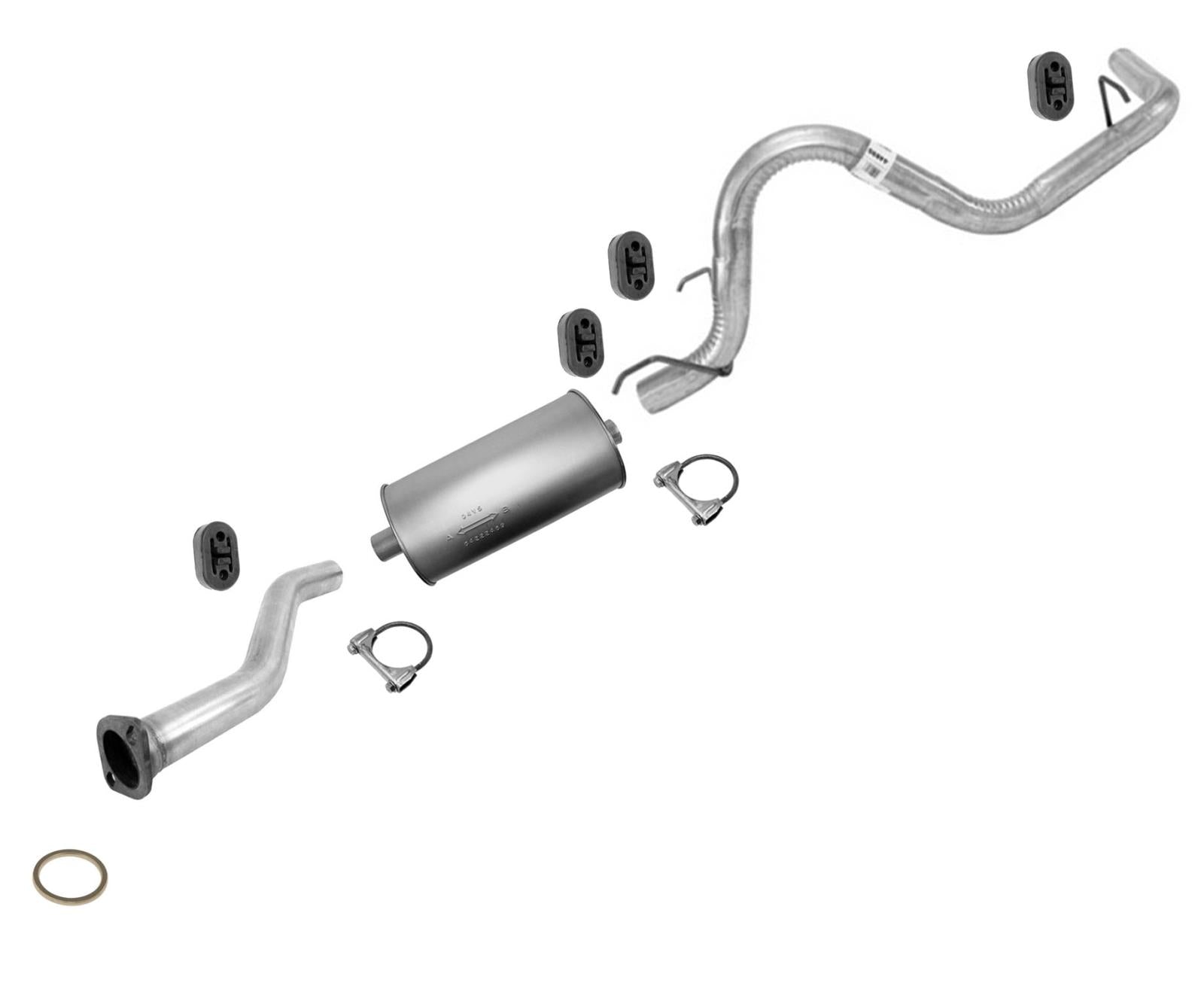 Muffler Exhaust System for 05-10 Tacoma 2.7L 110 Inch Wheel Base 52471 56206