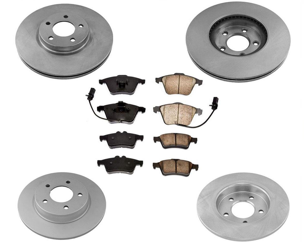 Rotores de freno de disco Pastillas de freno de cerámica 6 piezas para Mazda Speed ​​2.3L Turbo 2007-2013