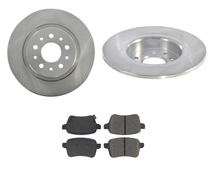 for Fiat 500L REAR Disc Brake Rotors Ceramic Pads 2014 2015 2016 2017 2019
