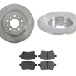 Replacement Parts For 2014-2020 Fiat 500L REAR Disc Brake Rotors Ceramic Pads 3p