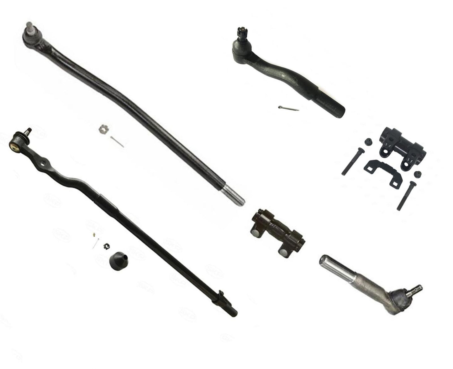 Front Right Drag Link Tie Rod Fits For Ford Monobeam Solid Front Axle 6pc Kit