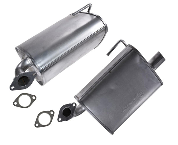 Replacement Parts For 09-13 Subaru Forester XT 2.5L Turbo Exhaust (2) Mufflers