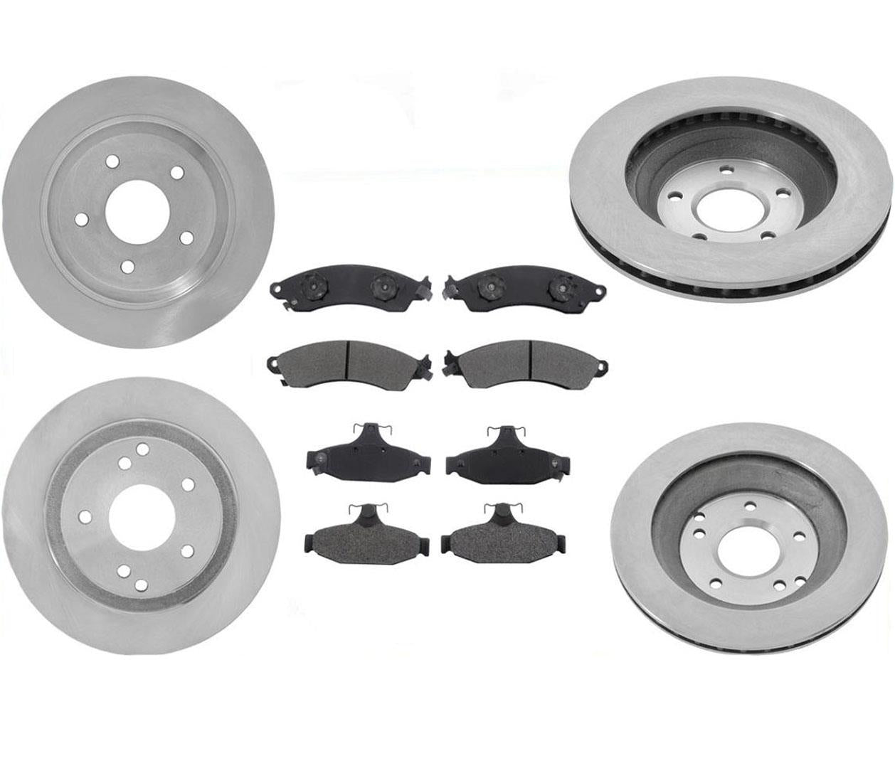 Compatible con rotores delanteros y traseros Chevrolet Corvette 1988-1995 y pastillas de freno delanteras y traseras.