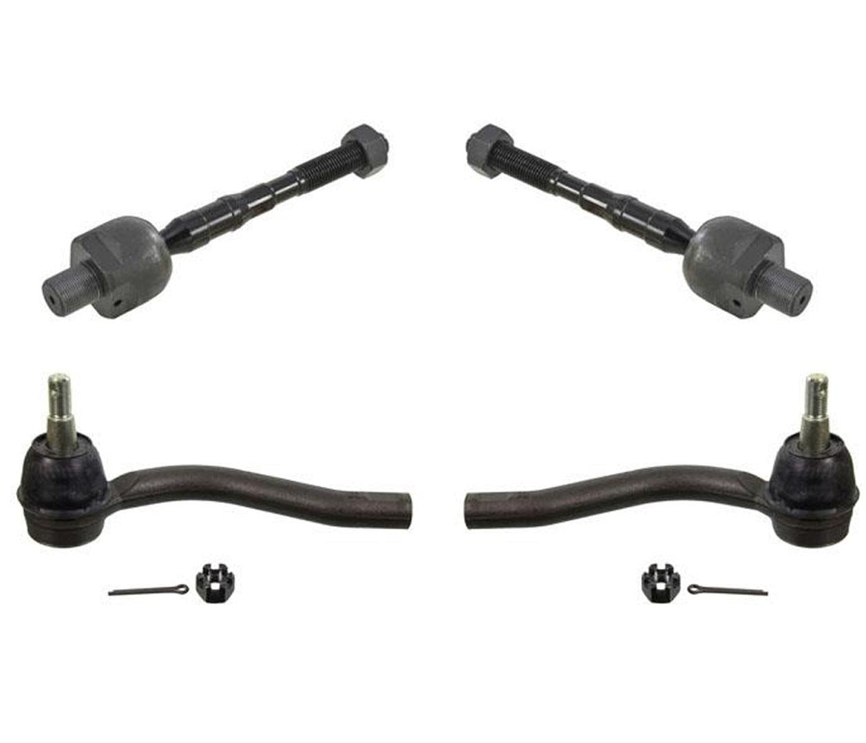 For 2007-2008 G35 Sedan 09 to Pro Date 05/10 G37 Sedan Inner Outer Tie Rods 4Pc