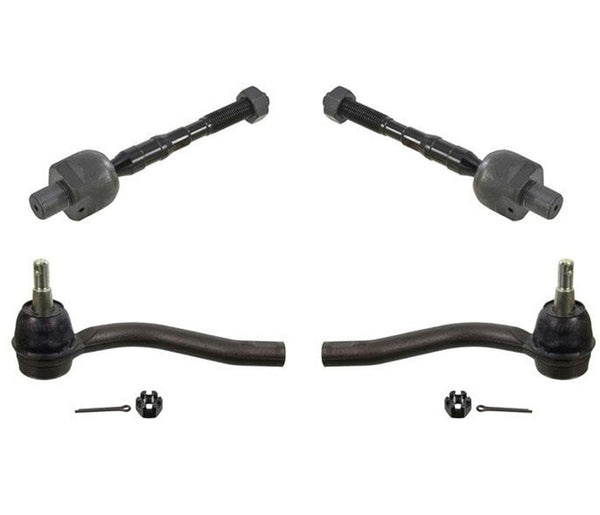For 2007-2008 G35 Sedan 09 to Pro Date 05/10 G37 Sedan Inner Outer Tie Rods 4Pc