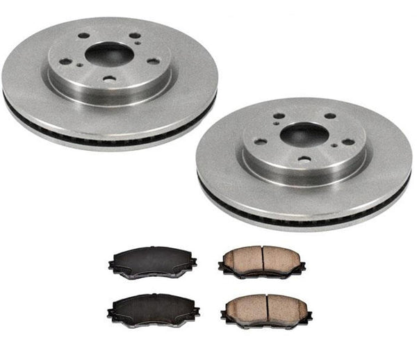 Fits 2008-2015 Scion xB 2.4L FRONT Brake Rotors & CERAMIC Pads