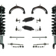 Brazos de control de puntales delanteros, kit de 12 piezas 06-08 para Dodge Ram 1500, tracción en las 4 ruedas, 5 lengüetas